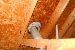bad vent pipe installation charring roof